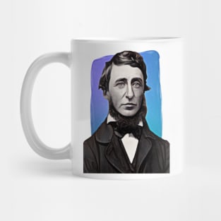 American Philosopher Henry David Thoreau illustration Mug